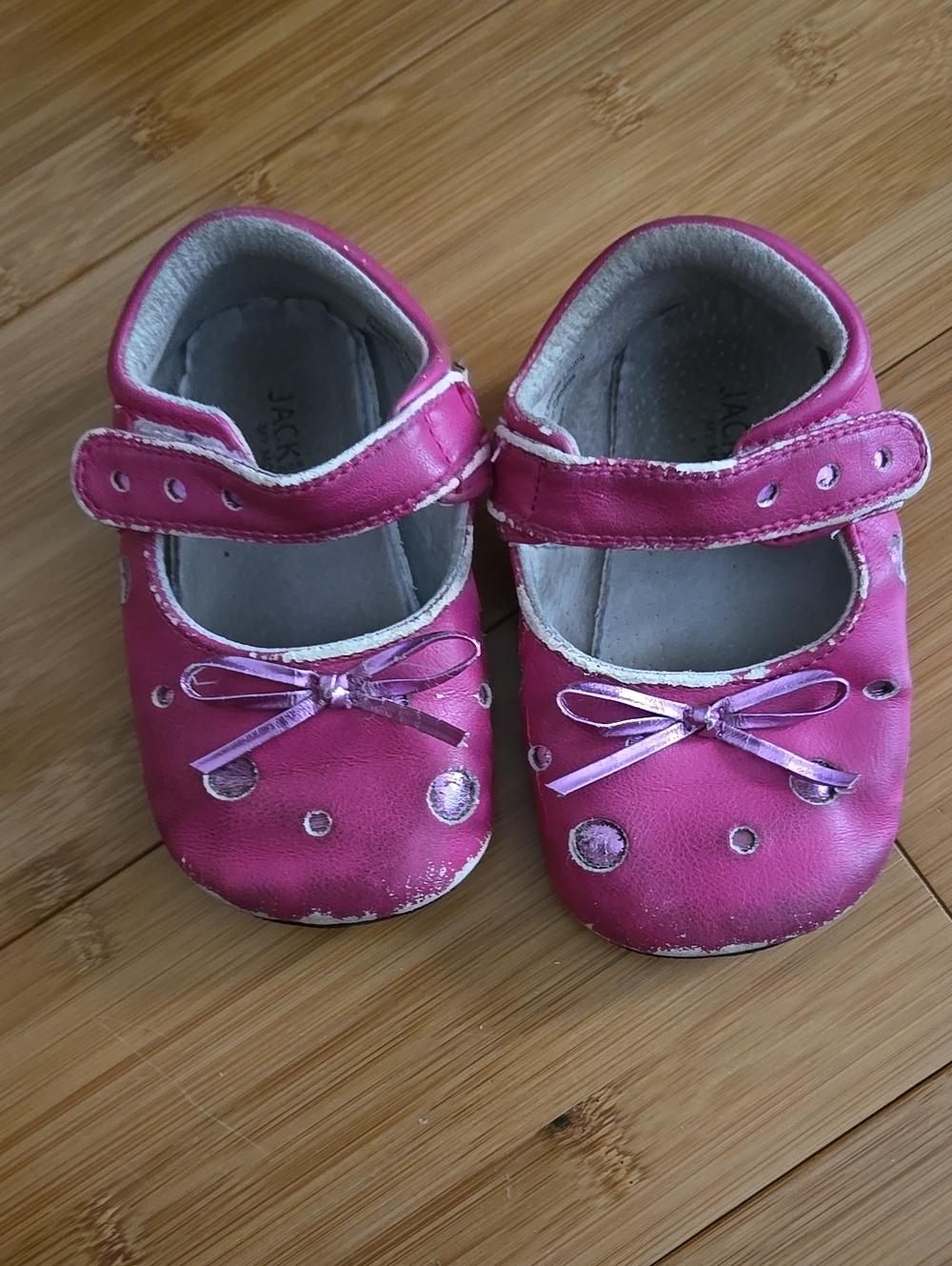 Jack & Lily Pink Mary Jane Barefoot Shoes - 10